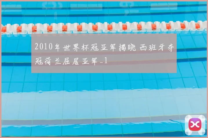 2010年世界杯冠亚军揭晓 西班牙夺冠荷兰屈居亚军_1